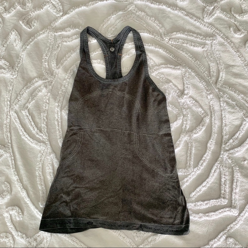 Lululemon Grey Racerback Running Top
